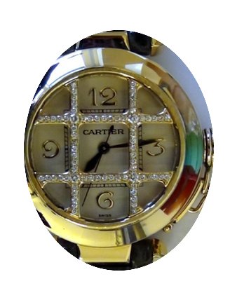 Cartier Pasha Grid Gold and Diamonds - W...