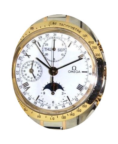 Omega Annual Calender 54060491 Steel Yel...