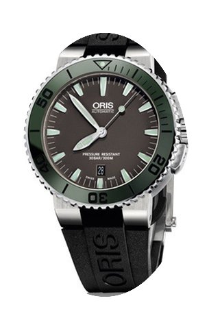Oris Aquis Date Farbe Metallic Grün...