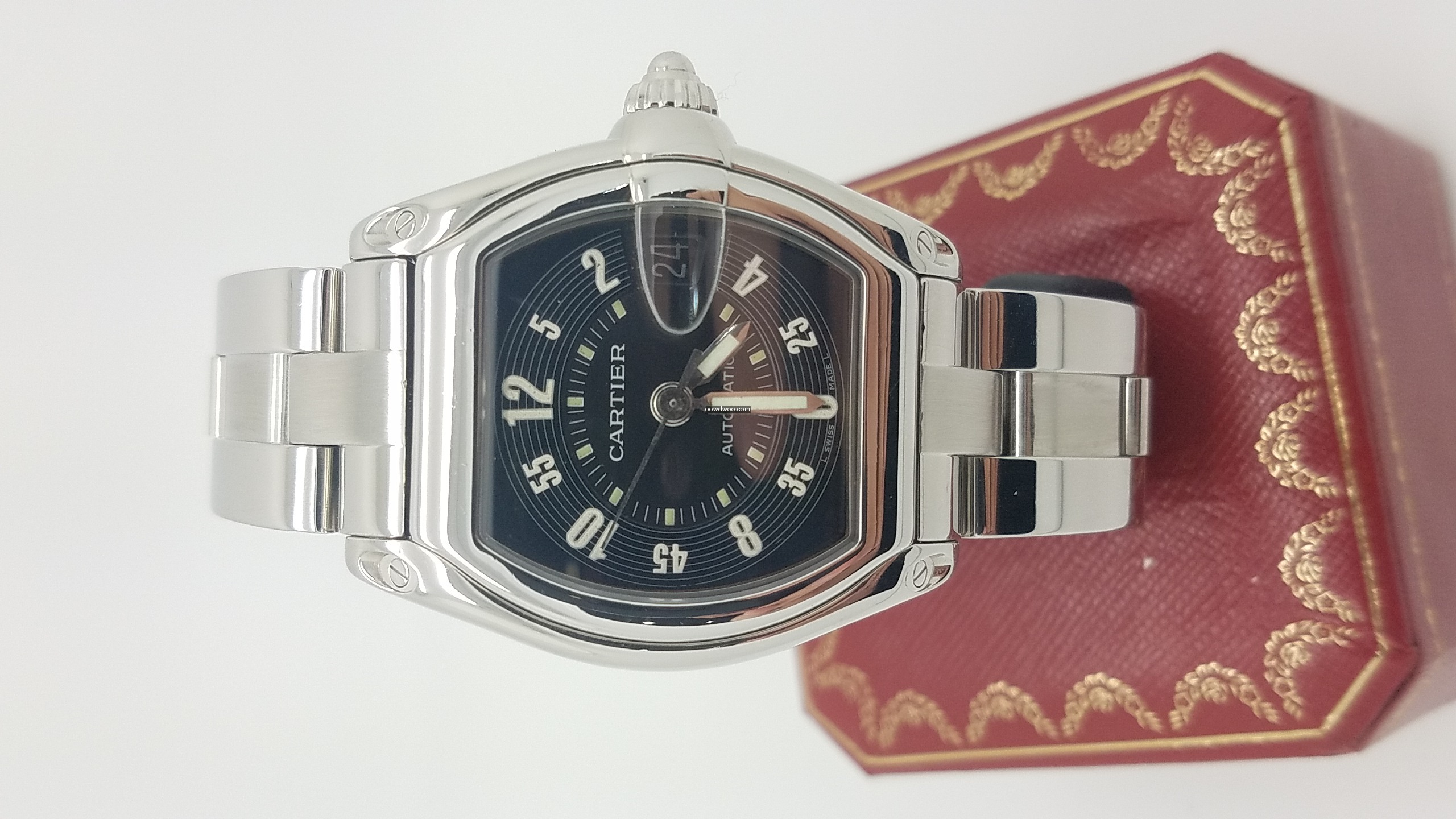 CARTIER ROADSTER 2510 BLACK Stainless St...