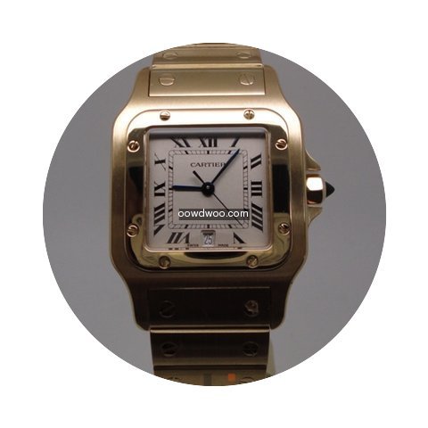 Cartier Santos Gold Medium size Full Set...