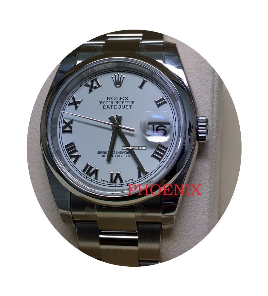 Rolex Datejust White Roman 116200...