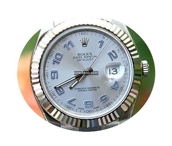 Rolex Mens 41mm Datejust Ii 18k White Go...