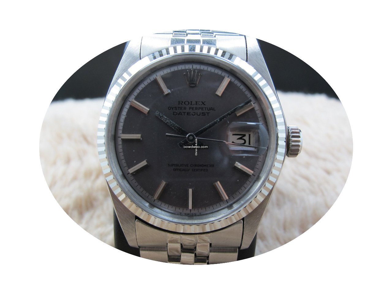 Rolex DATEJUST 1601 SS ORIGINAL Purple (...