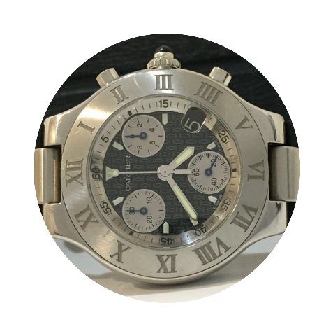 Cartier Chronoscaph Must 21 Black Dial I...