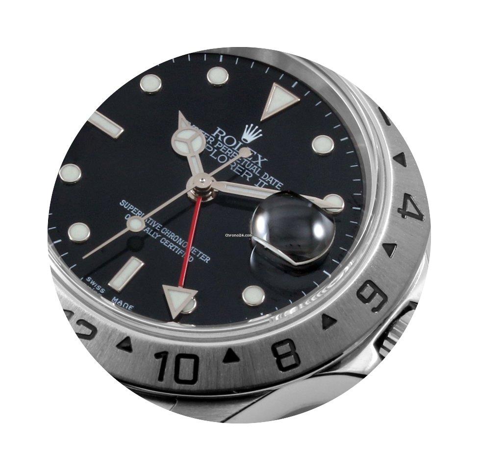 Rolex 40mm SS Explorer ll Black Dial - 1...