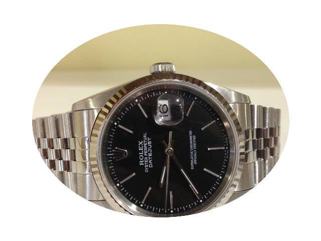 Rolex Datejust black 16234 - box and our...