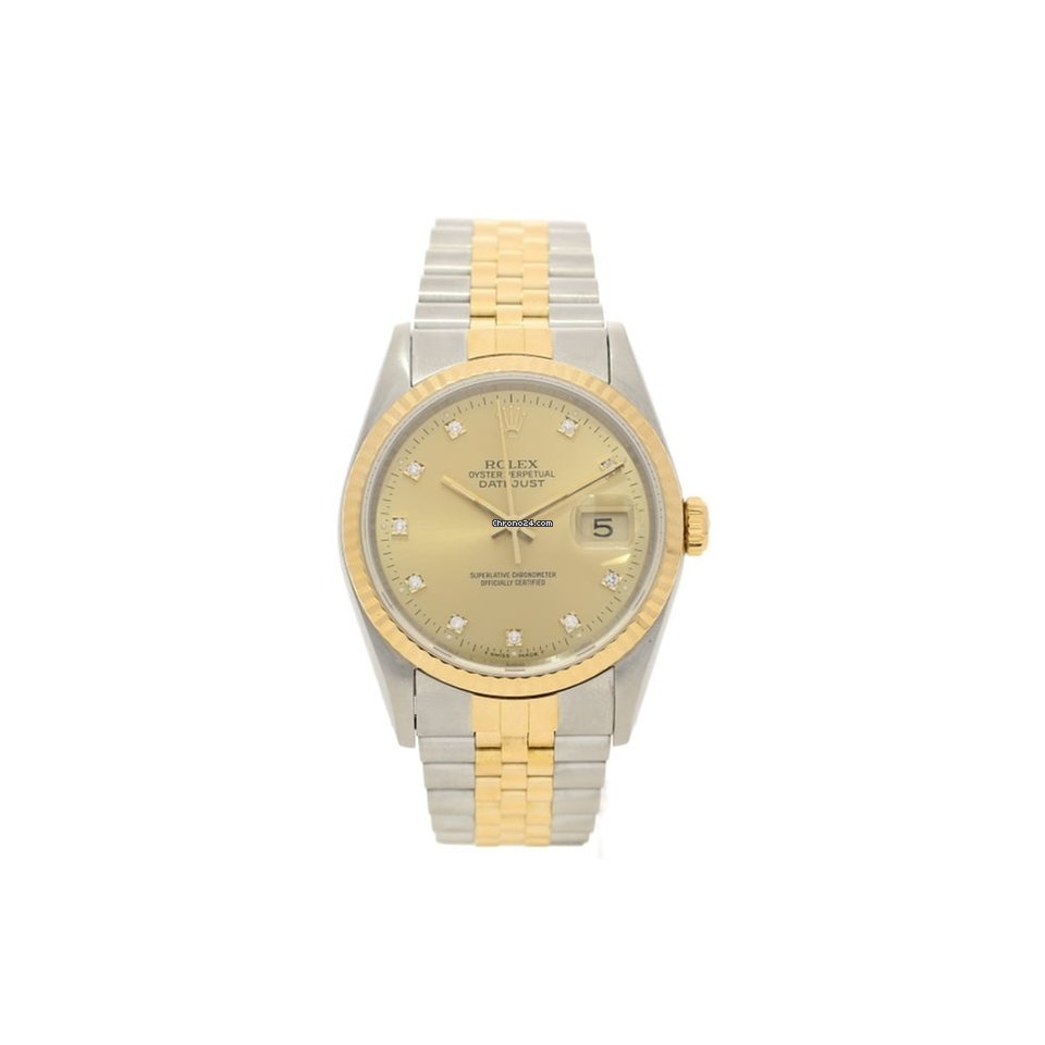Rolex Datejust 16233 - Champagne Diamond...