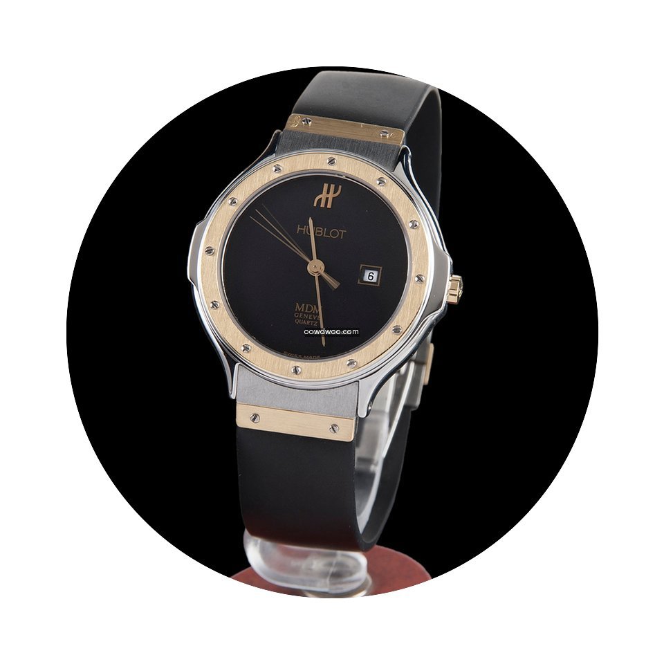 Hublot classic steel and gold medium siz...