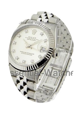 Rolex Used Steel Mid Size Datejust with ...