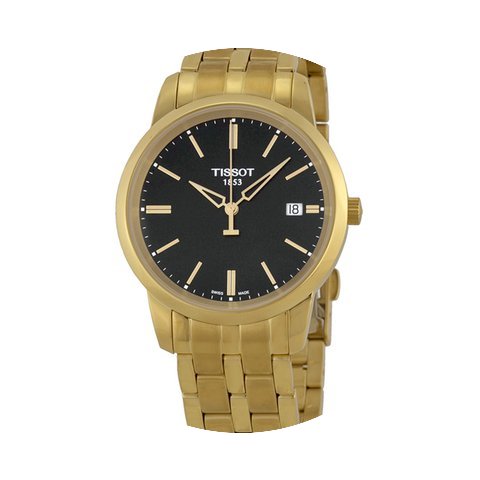 Tissot Classic Dream Black Dial Gold PVD...