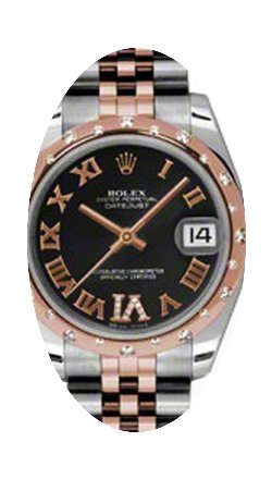 Rolex Datejust Ladies Midsize 178341-BLK...