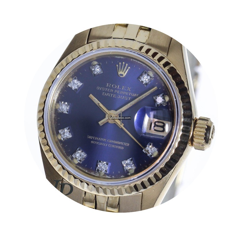 Rolex Oyster Perpetual Lady Date 18 kt D...