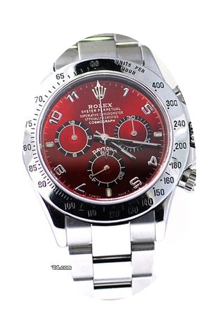 Rolex Daytona Watch With Red Color Dial ...