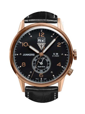 Junkers 6942-5 G38 Dual-Time Herrenuhr 4...