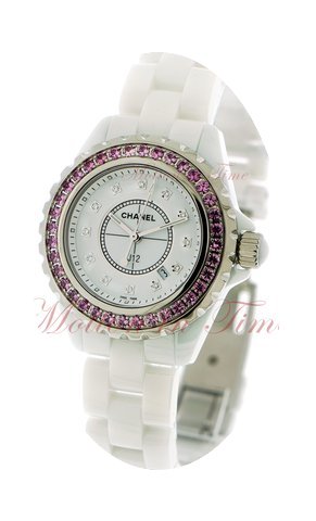 Chanel J12 33mm Quartz, White Diamond Di...