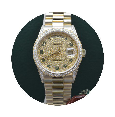 Rolex DAY-DATE Custom made Diamonds dial...