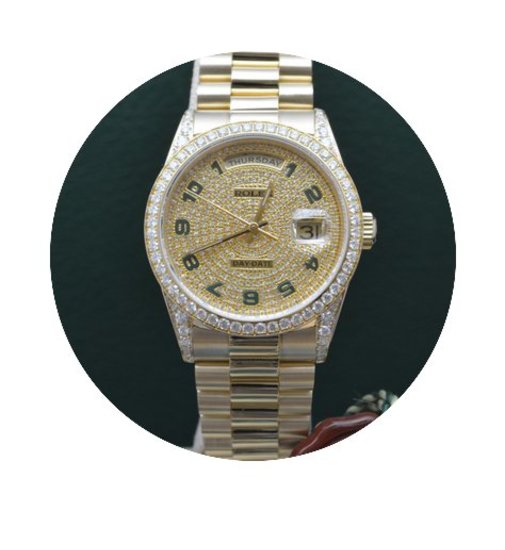 Rolex DAY-DATE Custom made Diamonds dial...