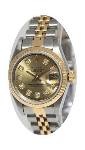 Rolex Datejust 18k Yellow Gold/Steel Cha...