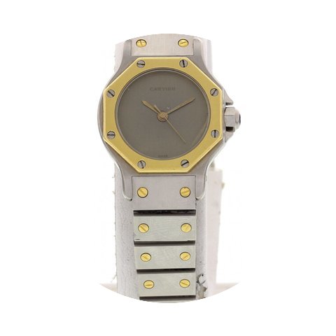 Cartier Ladies Cartier Santos Octagon 18...