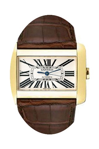 Cartier Divan White Dial 18K Yellow Gold...
