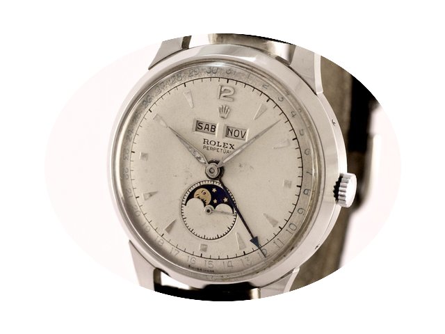 Rolex Vintage Padellone Moon-Phase Calen...