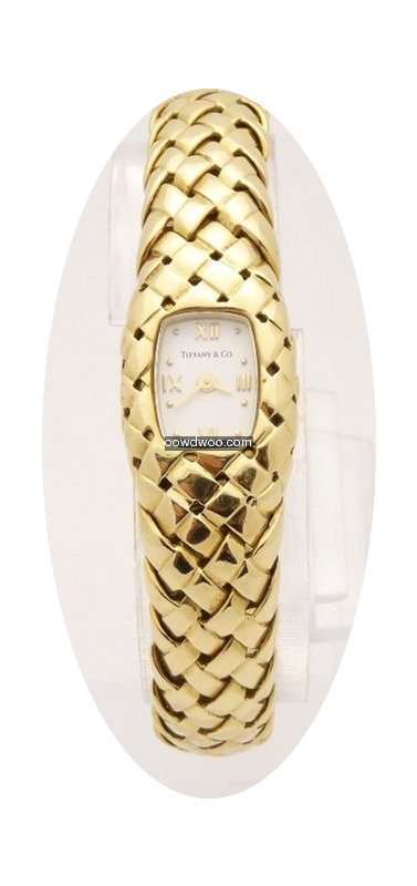 Tiffany & Co 18k Yellow Gold Basket Weav...