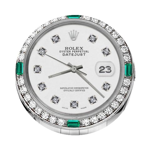 Rolex 36mm Datejust White Color Dial Wit...