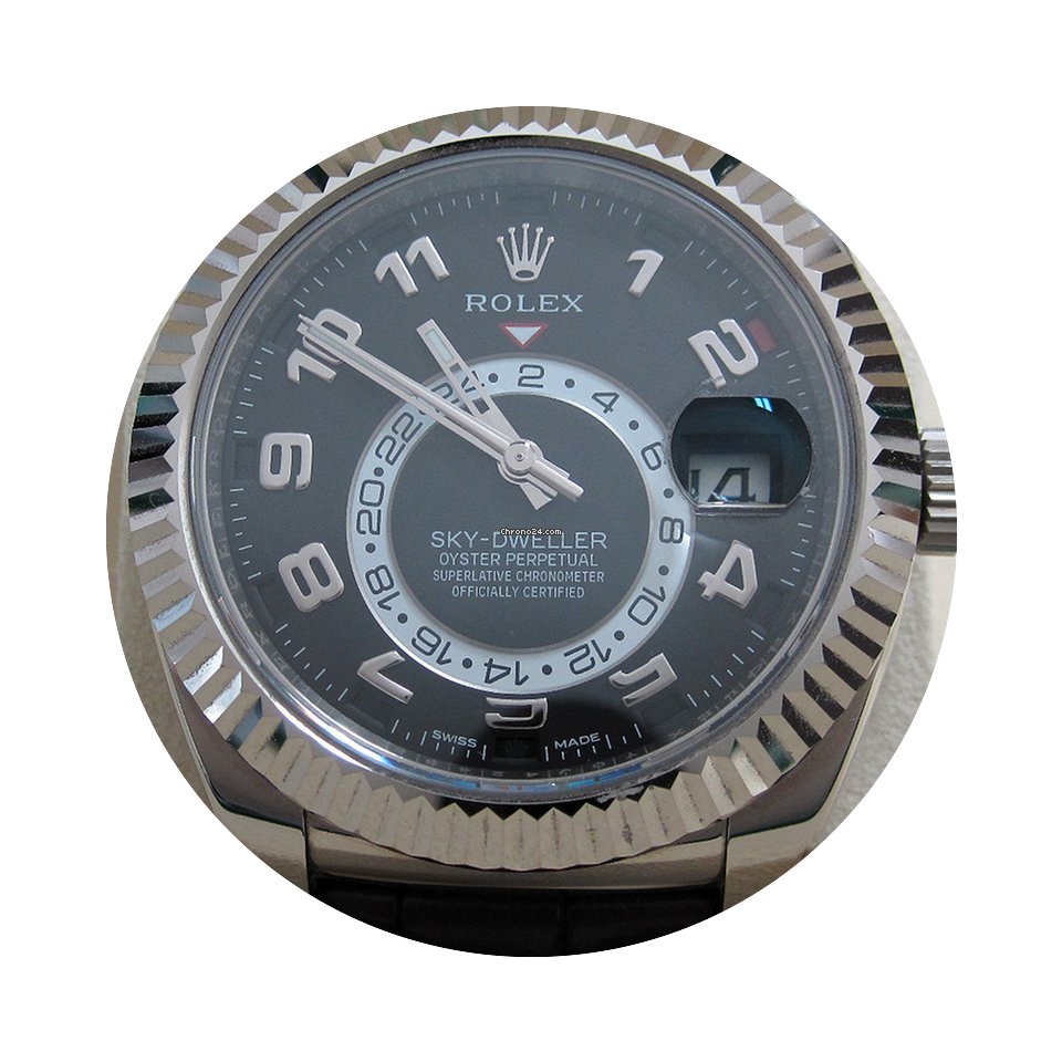 Rolex Sky-Dweller 18K White Gold/Black D...