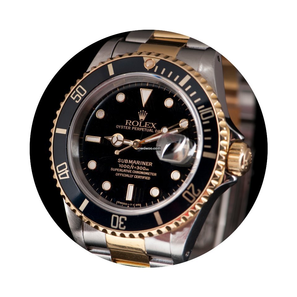 Rolex Submariner Date 16613LN Two-tone P...