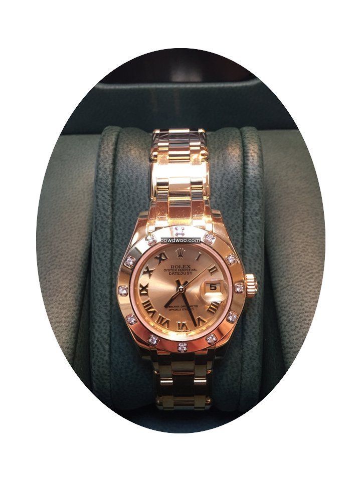 Rolex oyster perpetual Lady-Datejust Pea...