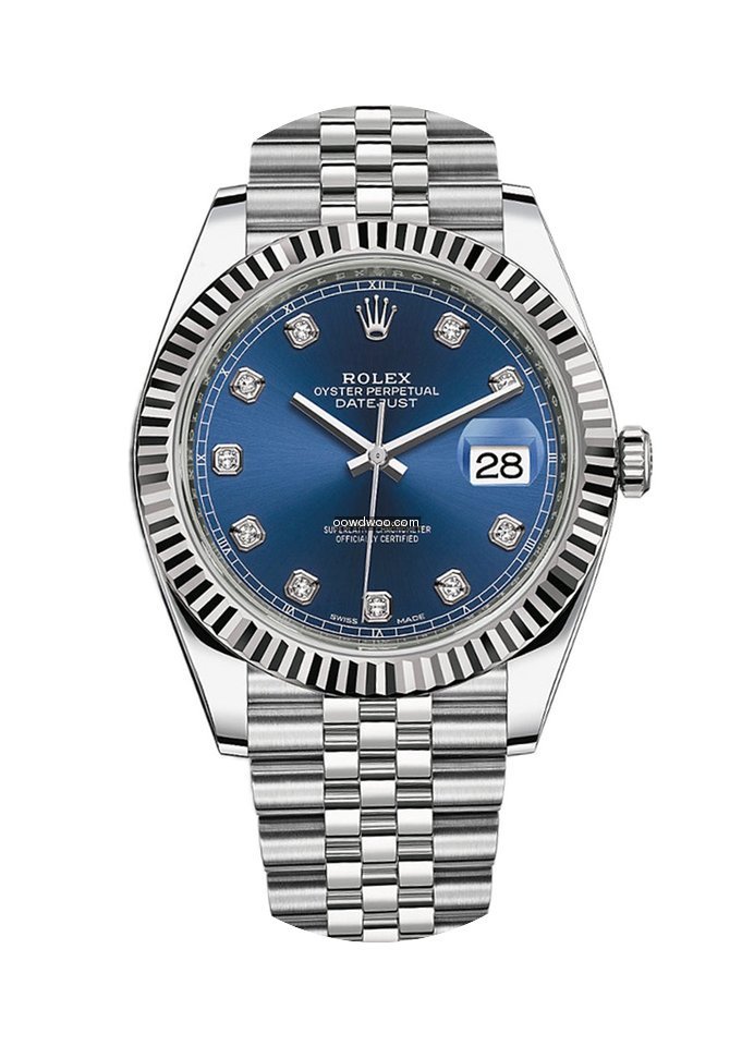 Rolex Datejust 41 Blue Diamond Dial Jubi...