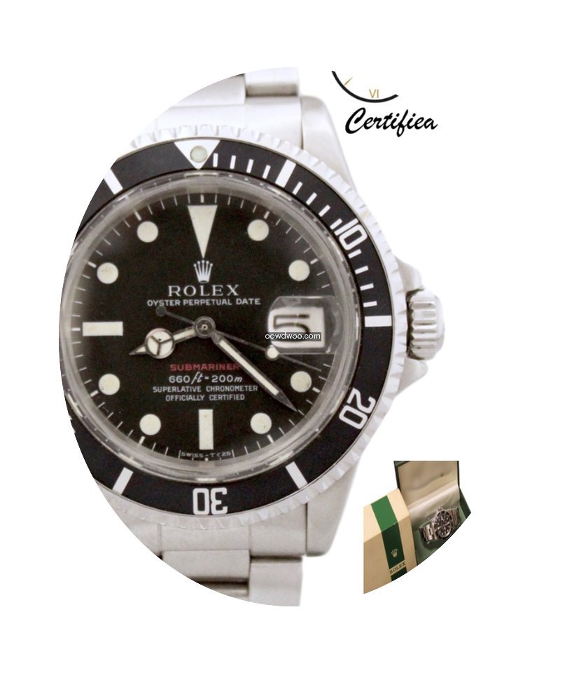 Rolex Submariner 1680 (Red) MK IV Automa...