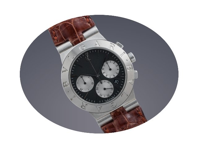 Bulgari Pre-owned Diagono quartz chronog...