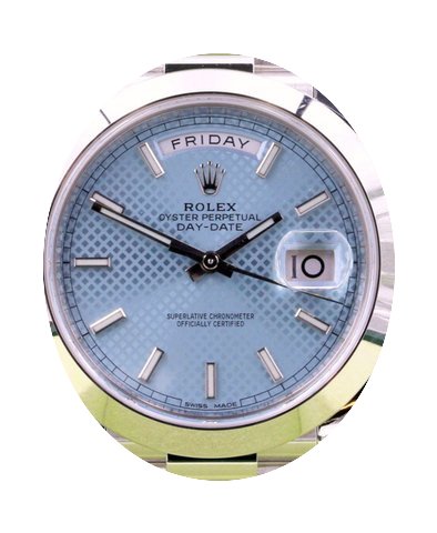 Rolex Day-Date 40 228206-BLUSP Ice Blue ...