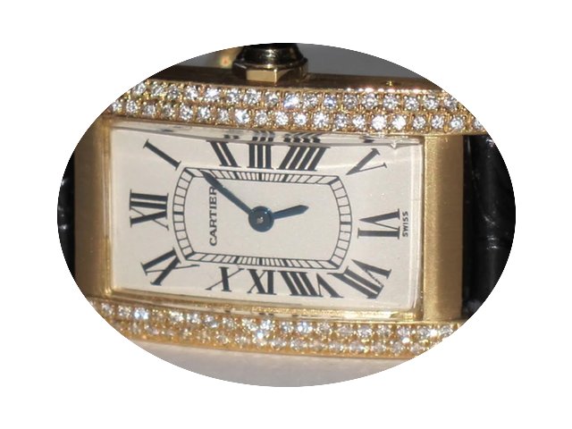 Cartier Tank Americaine American 18K Sol...