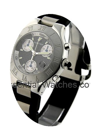 Cartier Must Chronoscaph 21 in Steel...