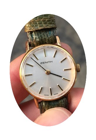 Zenith Manuele lady vintage 26 mm gold o...