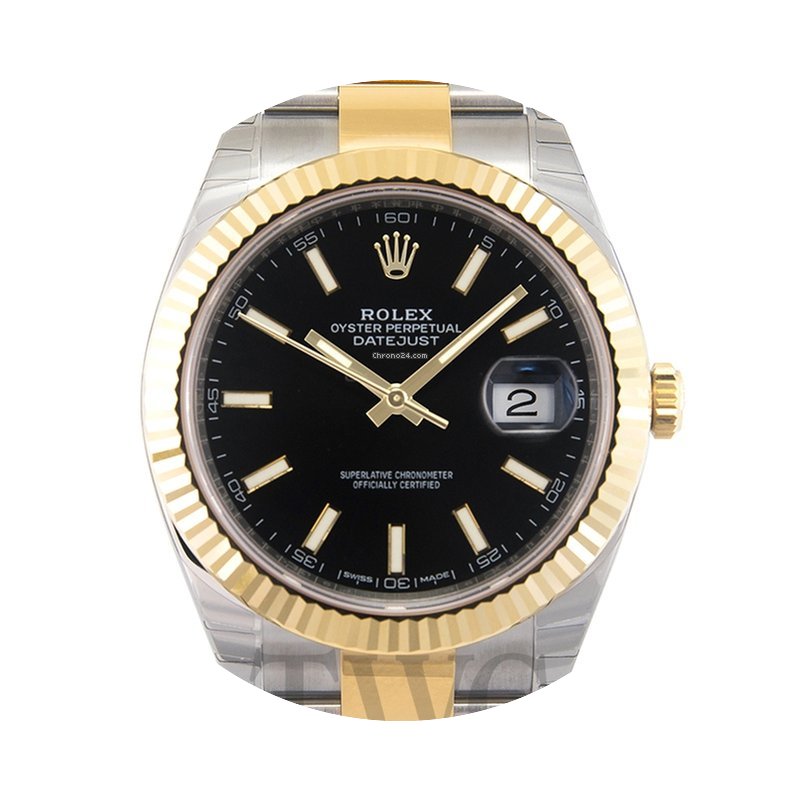 Rolex Datejust 41 Black/18k gold Oyster ...