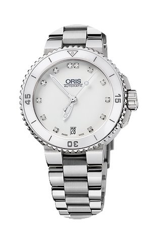 Oris Aquis Lady White Stahlband; LP 2.00...
