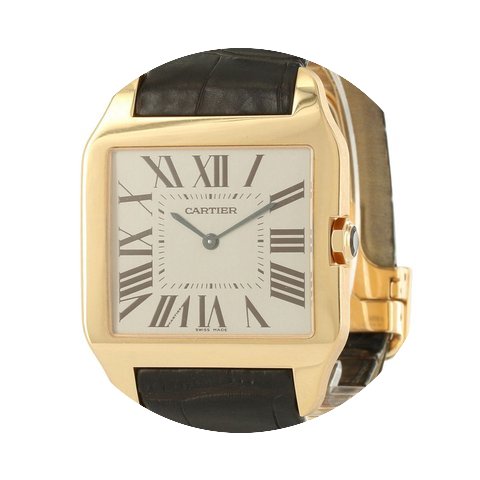 Cartier Santos Dumont 18K Solid Rose Gol...