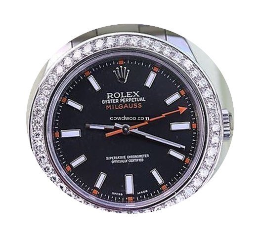 Rolex Mens Milgauss Stainless Steel Watc...