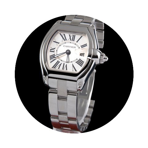 Cartier roadster steel lady...