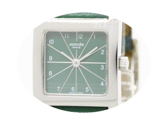 Hermès H Watch Stainless Steel Leather ...