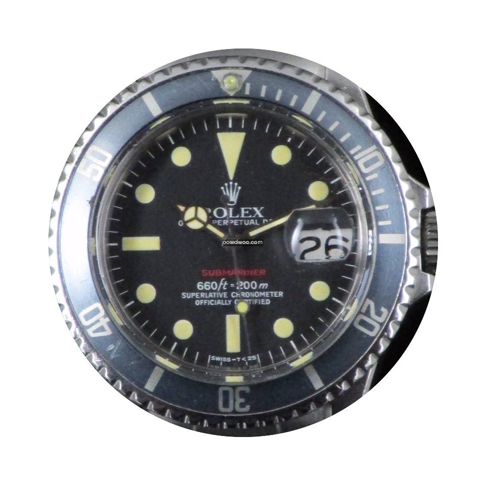 Rolex Submariner Red Mark VI Never Polis...