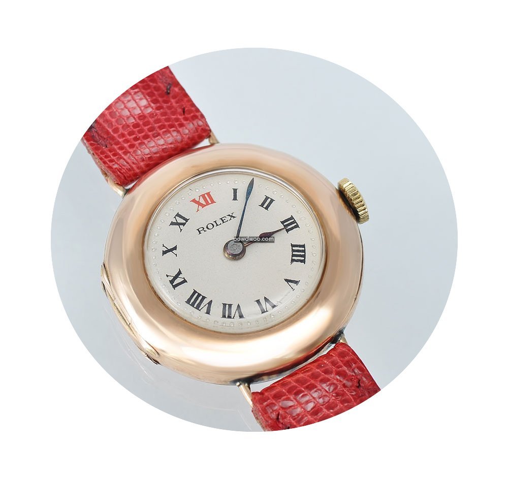 Rolex Vintage 9K Roségold Handaufzug 30...