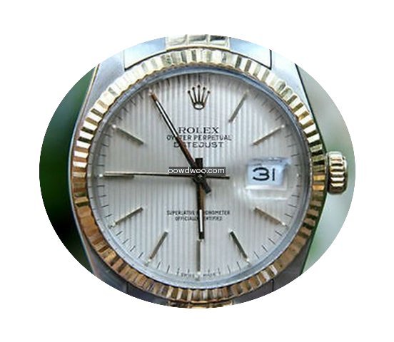 Rolex Datejust Mens 36mm 2tone Steel Gol...
