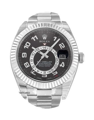 Rolex SKY-DWELLER WHITE GOLD BLACK DIAL...