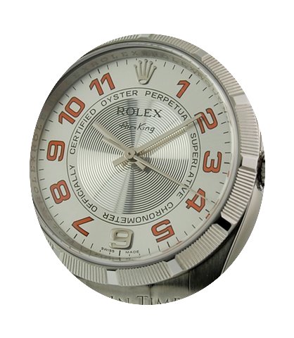 Rolex Air-King Steel Engine Turn Silver ...