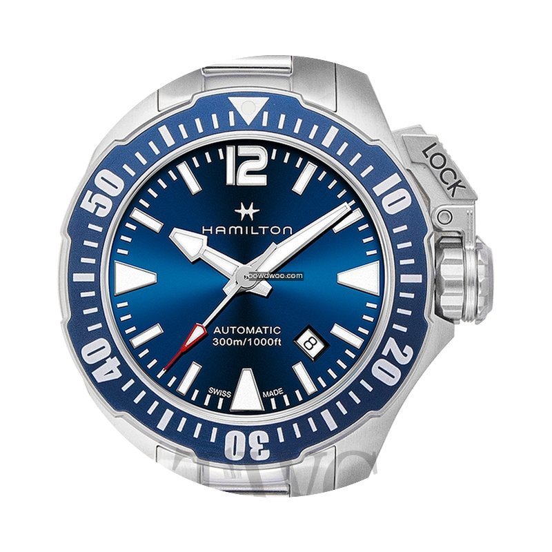 Hamilton Khaki Navy Frogman Auto Blue St...